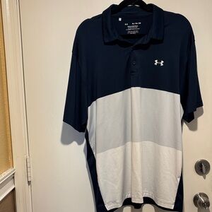 Under Armour Men's Polo in Navy and White